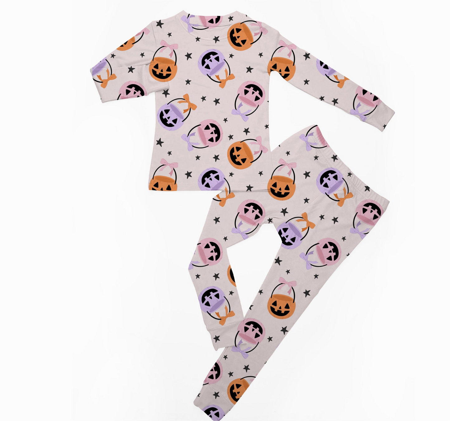 Classic Pajama Set | Pumpkin Buckets Pink