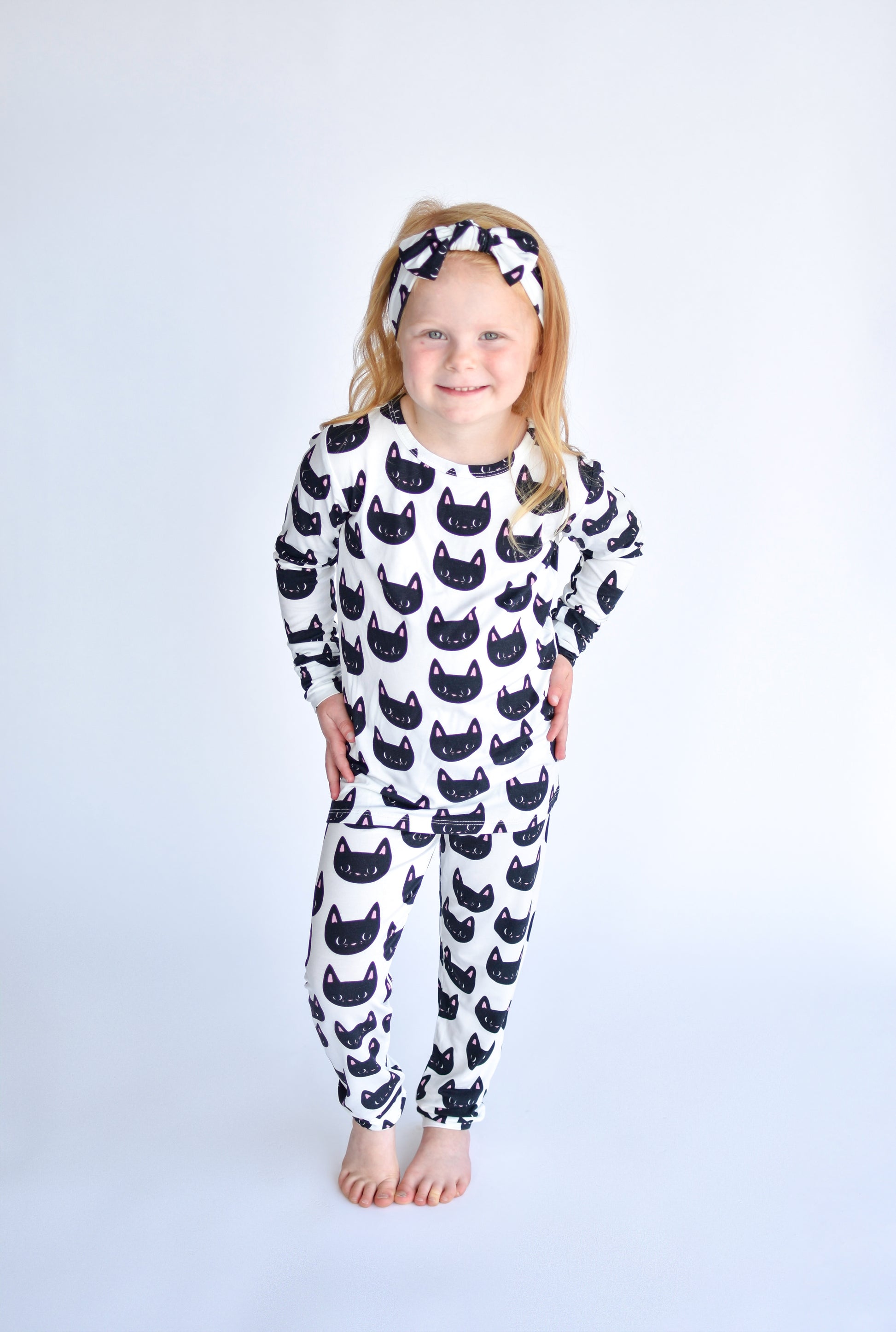 Black Kitty Halloween Pjs for Kids, Binx from Hocus Pocus Pjs, Hocus Pocus Pajamas