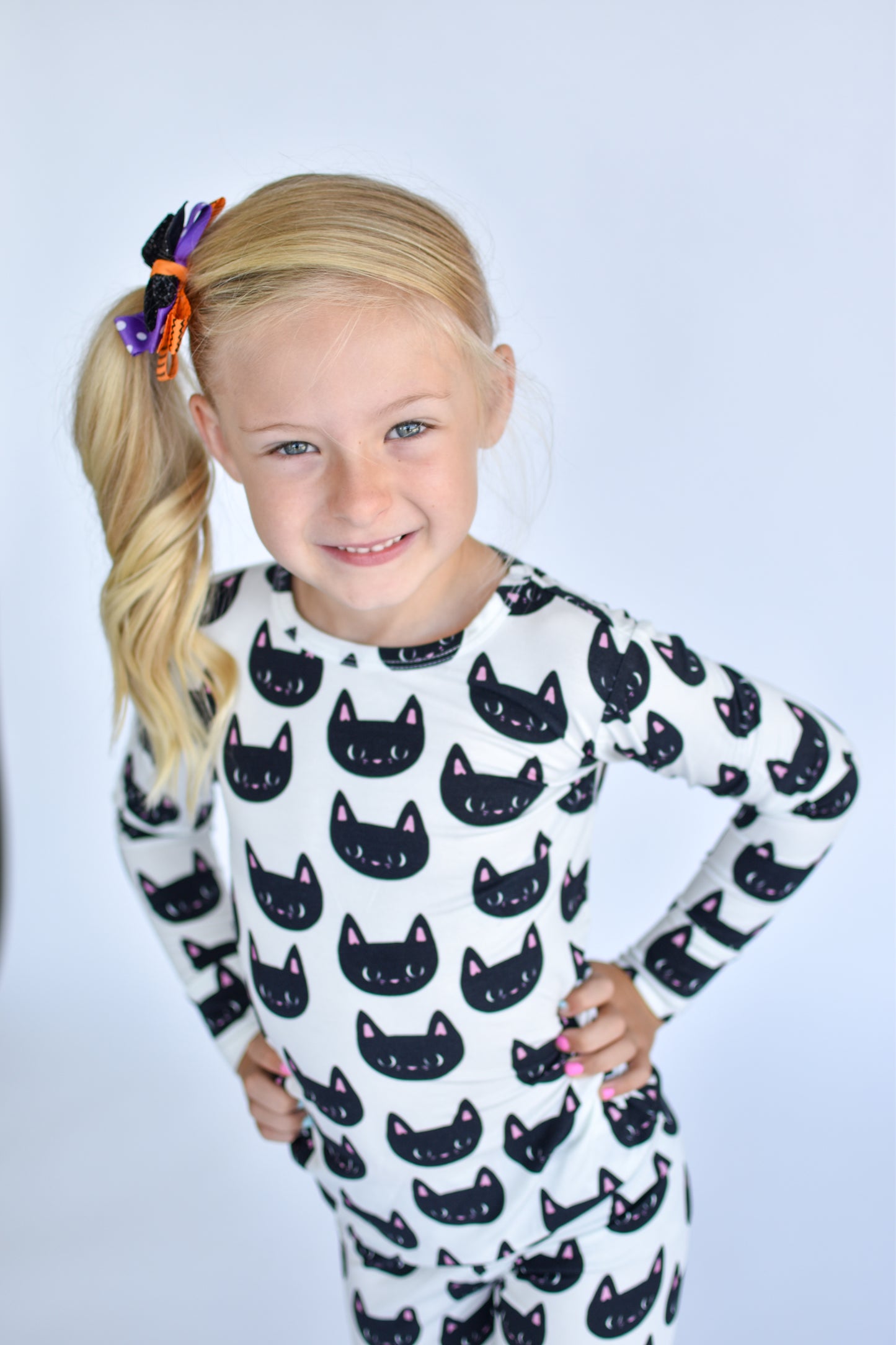 Black Kitty Halloween Pjs for Kids, Binx from Hocus Pocus Pjs, Hocus Pocus Pajamas